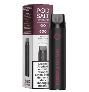 POD SALT Pod Salt Go 600 Einweg E-Zigarette - Mixed Berries Ice 20mg