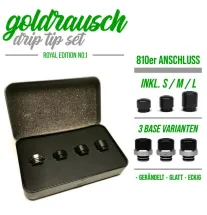 Goldrausch Goldrausch Royal Edition No. 1 Drip Tip Set - 810er Mundstü