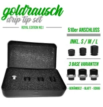 Goldrausch Goldrausch Royal Edition No. 2 Drip Tip Set - 510er Mundstü