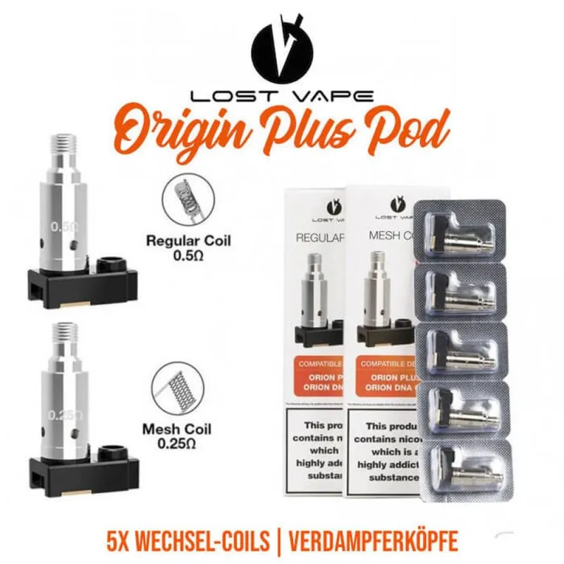 Lost Vape Origin Plus Coils - Verdampferköpfe